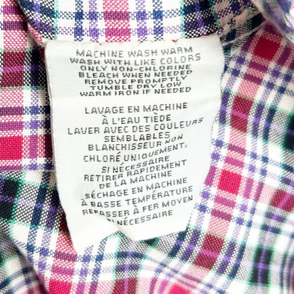 Denim & Supply Ralph Lauren Short Sleeve Button Front Plaid Shirt Mens Size Med - Picture 7 of 10